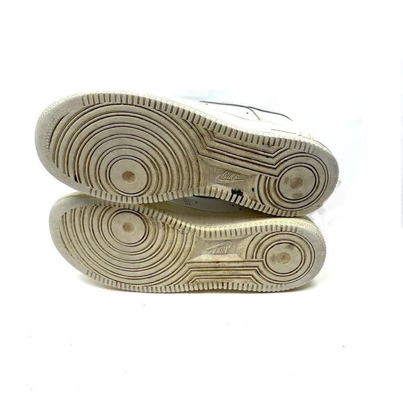 Nike Airforce 1 Lace Up Low Top Platform Sneakers White Leather Women's size 8.5 - Picture 6 of 9